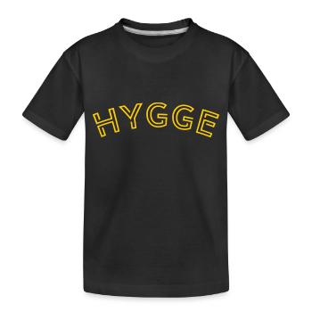 Hygge Scandinavian Lifestyle - Kinder Premium Bio T-Shirt - Schwarz - Vorne