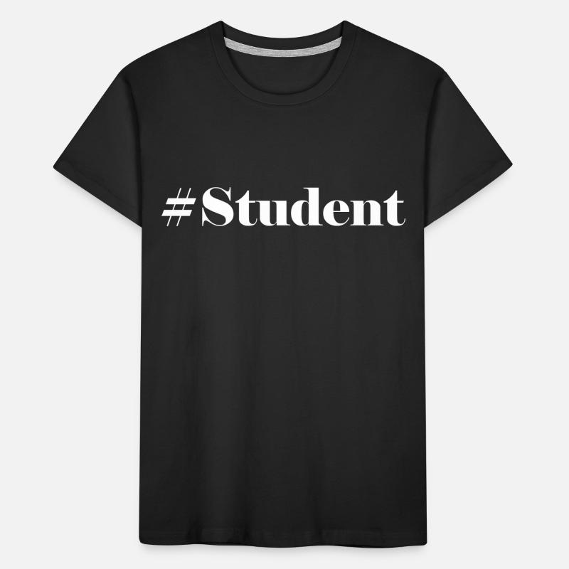 #Student Logo White Kids' Premium Organic T-Shirt