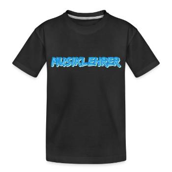 Professeur de musique comme métier - T-shirt bio Premium Enfant - noir - Devant
