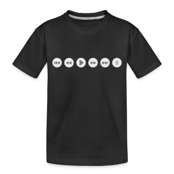 Écoutez - T-shirt bio Premium Enfant - noir - Devant