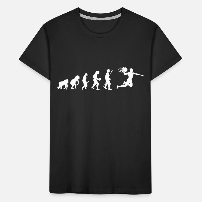 Handball evolution gift idea Kids' Premium Organic T-Shirt