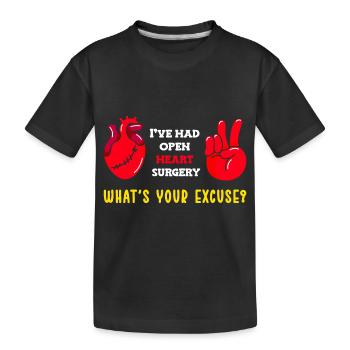 Crise cardiaque Chirurgie cardiaque Chirurgie Hospital - T-shirt bio Premium Enfant - noir - Devant