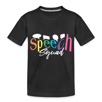 Speech Therapist Speech Therapy Speech Therapist - Kids' Premium Organic T-Shirt - black - Front