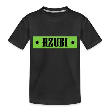 AZUBI gruen tshirt - Kinder Premium Bio T-Shirt - Schwarz - Vorne