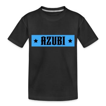 AZUBI blau tshirt - Kinder Premium Bio T-Shirt - Schwarz - Vorne