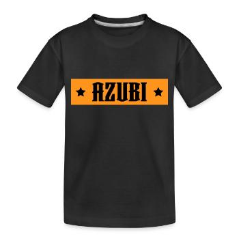 AZUBI orange tshirt - Kinder Premium Bio T-Shirt - Schwarz - Vorne