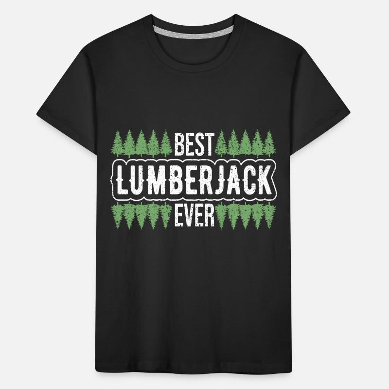Logger Lumberjack Chainsaw Kids' Premium Organic T-Shirt