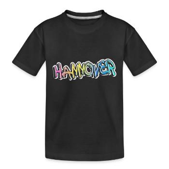 Hannover Deutschland Stadt Graffiti Spray Sprayer - Kinder Premium Bio T-Shirt - Schwarz - Vorne