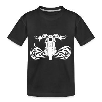 Offroad Tattoo Flames Style Motor Racing - Kids' Premium Organic T-Shirt - black - Front