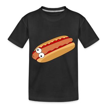Hot-dog fou - T-shirt bio Premium Enfant - noir - Devant
