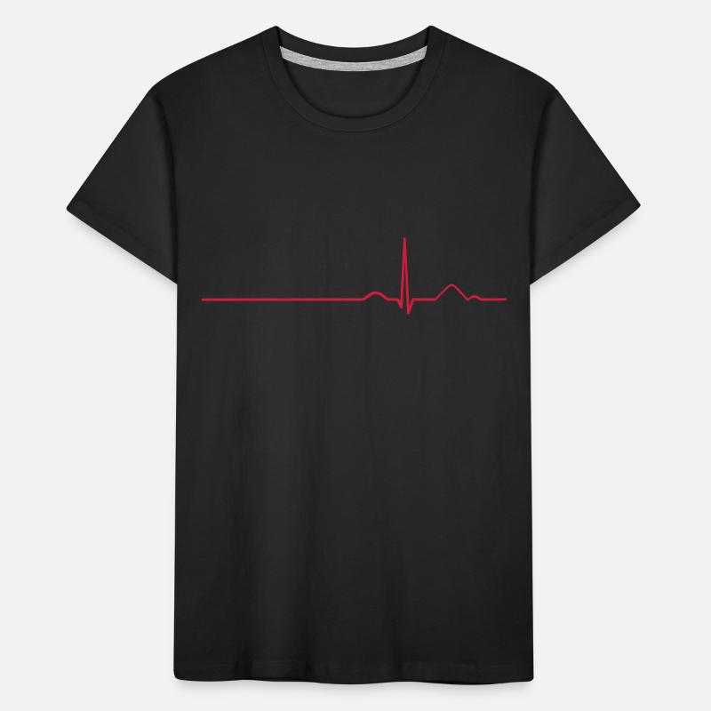 EKG Sinusrhythmus Kinder Premium Bio T-Shirt