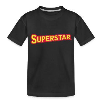 superstar_sign - Kinder Premium Bio T-Shirt - Schwarz - Vorne