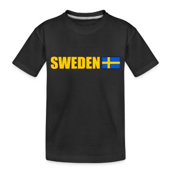 Suède - T-shirt bio Premium Enfant - noir - Devant