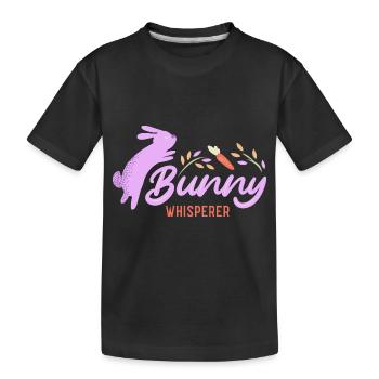 Rabbit Rabbit - Kids' Premium Organic T-Shirt - black - Front