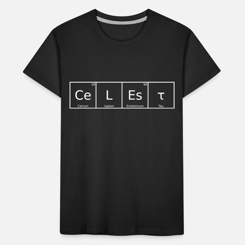 Celest Name First Name Chemistry Periodic Table Elements Kids' Premium Organic T-Shirt