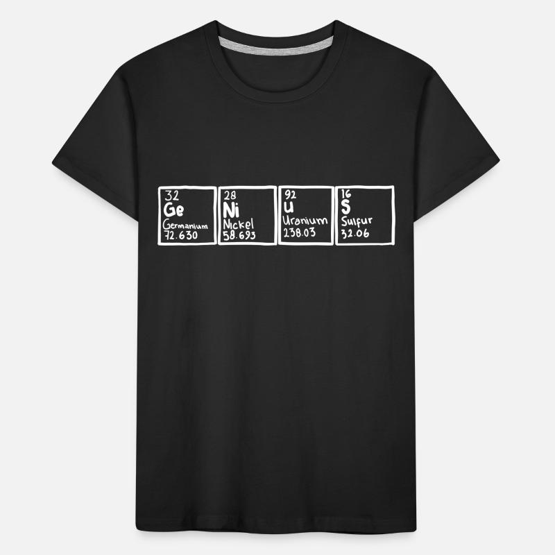 Genius Periodensystem Element Kinder Premium Bio T-Shirt