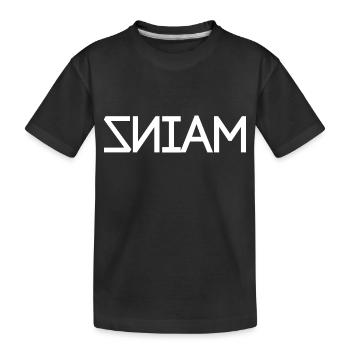 Mainz - seitenverkehrt - Kinder Premium Bio T-Shirt - Schwarz - Vorne