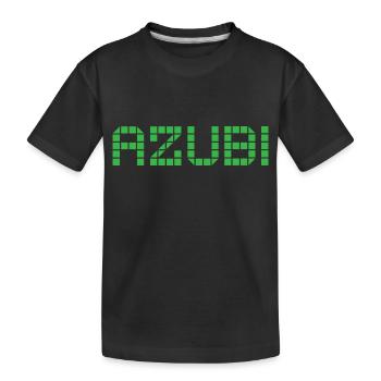 Azubi Tshirt 2 23 gruen - Kinder Premium Bio T-Shirt - Schwarz - Vorne