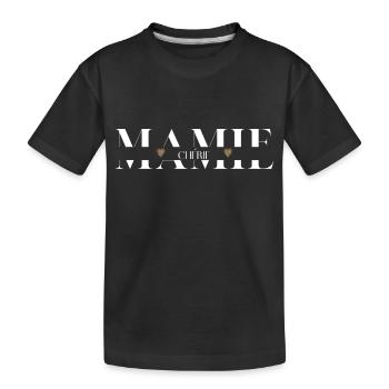 Mamie chérie - T-shirt bio Premium Enfant - noir - Devant
