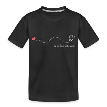 Le meilleur est à venir - T-shirt bio Premium Enfant - noir - Devant