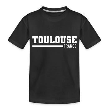 Toulouse | France - Kids' Premium Organic T-Shirt - black - Front