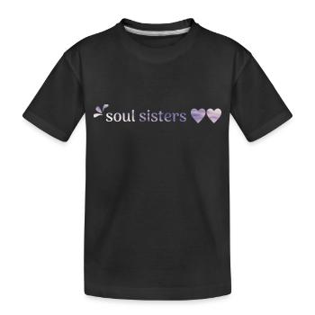 Meilleurs amis - Âmes sœurs - T-shirt bio Premium Enfant - noir - Devant