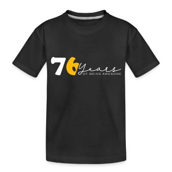 Vintage 1948 Drôle 76 ans Bday Hommes Femmes - T-shirt bio Premium Enfant - noir - Devant