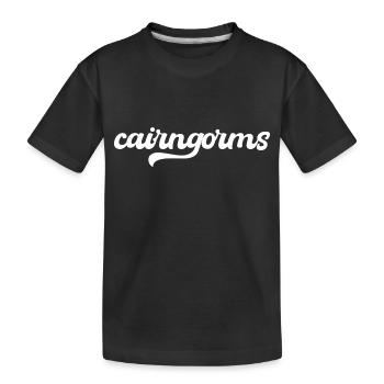 Cairngorms, National Park - Kids' Premium Organic T-Shirt - black - Front