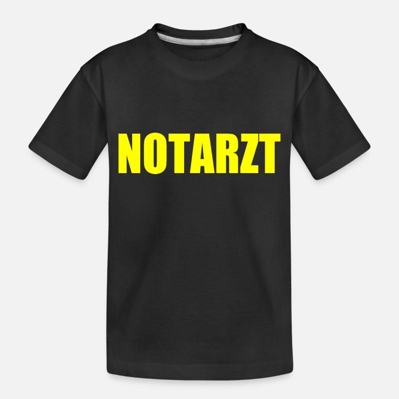 Notarzt - Kinder Premium Bio T-Shirt - Schwarz