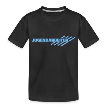 Gift for youth workers - Kids' Premium Organic T-Shirt - black - Front