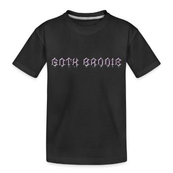 Goth Baddie! Goth Girl Gothic Aesthetic - Kids' Premium Organic T-Shirt - black - Front
