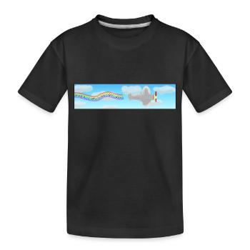 garder le sourire toute la journée flyer - T-shirt bio Premium Enfant - noir - Devant