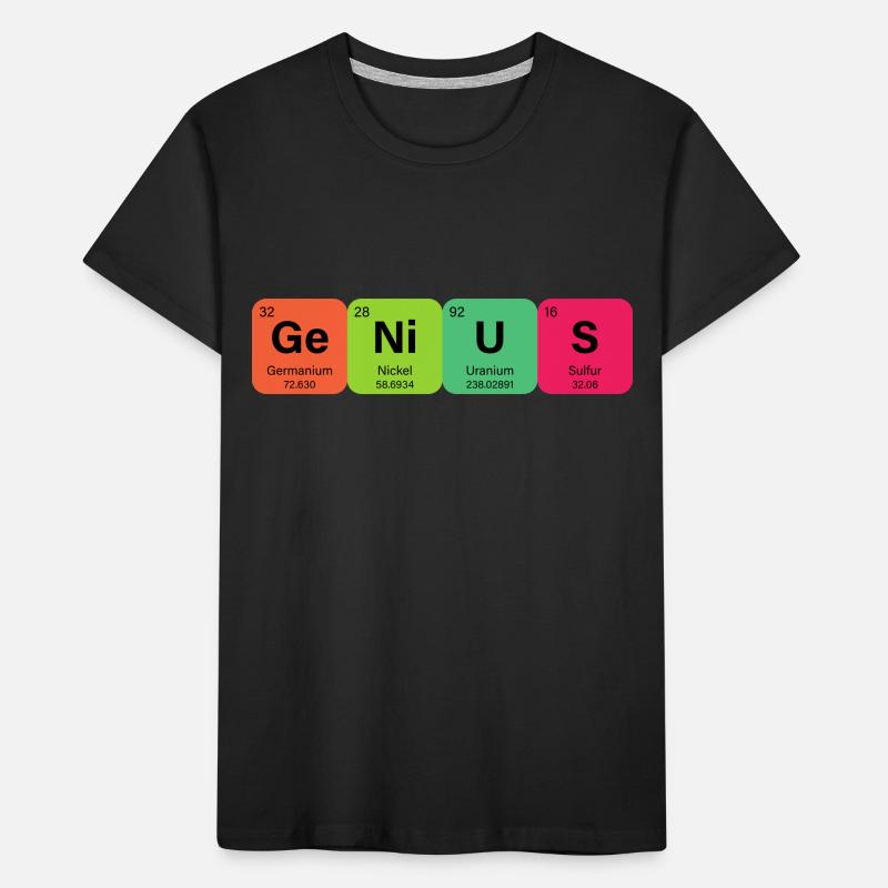 Genius Periodic Table Element Kids' Premium Organic T-Shirt