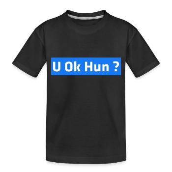 U Ok Hun? - Kinder Premium Bio T-Shirt - Schwarz - Vorne