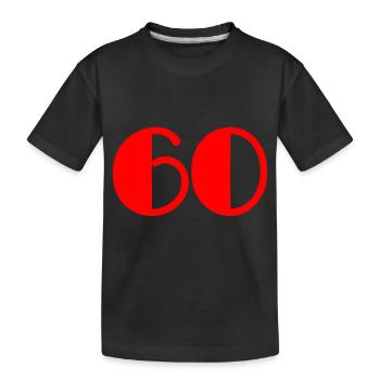 60. 60 YEARS. 60TH ANNIVERSARY. BIRTHDAY 60 YEARS. - Kids' Premium Organic T-Shirt - black - Front