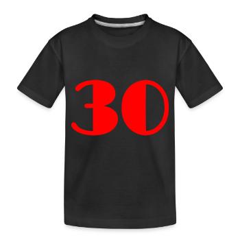 30. 30 ANS. 30e ANNIVERSAIRE. ANNIVERSAIRE 30 ANS. - T-shirt bio Premium Enfant - noir - Devant