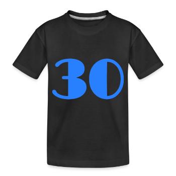 30 ANS. 30. 30e ANNIVERSAIRE. ANNIVERSAIRE 30 ANS - T-shirt bio Premium Enfant - noir - Devant