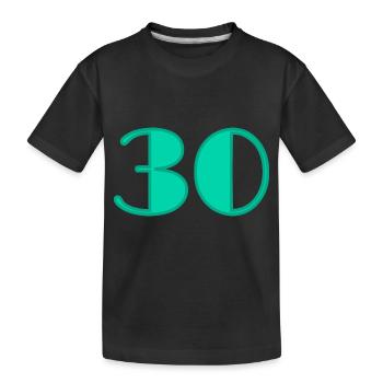 30 ANS. 30. 30e ANNIVERSAIRE. ANNIVERSAIRE 30 ANS - T-shirt bio Premium Enfant - noir - Devant