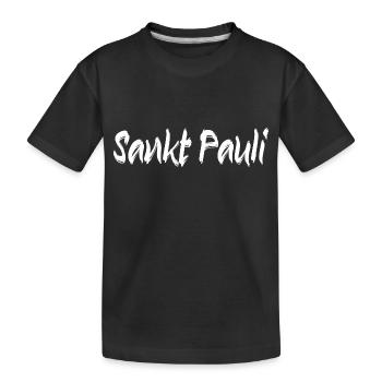 st pauli hamburg - Kinder Premium Bio T-Shirt - Schwarz - Vorne