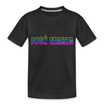 José Maria RS Rainbow - Kids' Premium Organic T-Shirt - black - Front