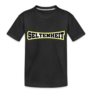 Seltenheit Selten Limitiert - Kinder Premium Bio T-Shirt - Schwarz - Vorne