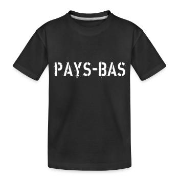 Pays Bas - T-shirt bio Premium Enfant - noir - Devant