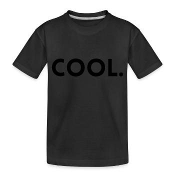 cool. - Kinder Premium Bio T-Shirt - Schwarz - Vorne