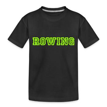 Aviron Slogan - Aviron - Rameur - Rameur - T-shirt bio Premium Enfant - noir - Devant