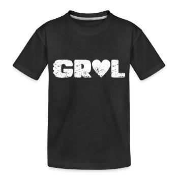Liebe Schotter - Kinder Premium Bio T-Shirt - Schwarz - Vorne