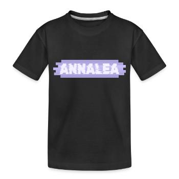 Annalea - Kids' Premium Organic T-Shirt - black - Front