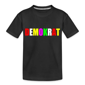 Demokrat - Kinder Premium Bio T-Shirt - Schwarz - Vorne