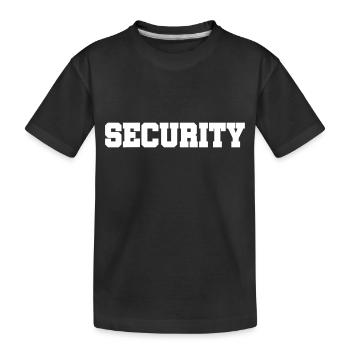 Security - Sicherheitsdienst - Bewachung - Schutz - Kinder Premium Bio T-Shirt - Schwarz - Vorne