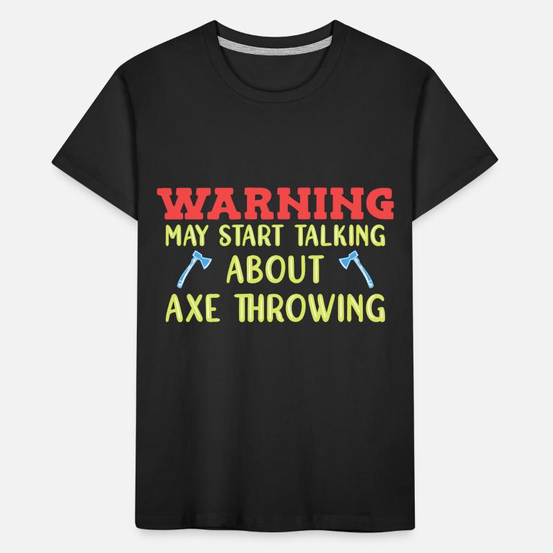 Axe throw axe throwing Kids' Premium Organic T-Shirt