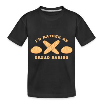 Cuisson du pain Boulangers Boulangers Cuisson du levain - T-shirt bio Premium Enfant - noir - Devant
